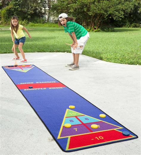 Families can enjoy a classic game of shuffleboard on our colorful Shuffle Zone Game Carpet ...