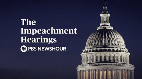 WATCH LIVE: The Trump Impeachment Hearings - Day 1 - PBS NewsHour ...