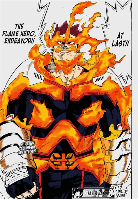 Endeavor new costume colored | Hero, My hero academia, Hero academia characters