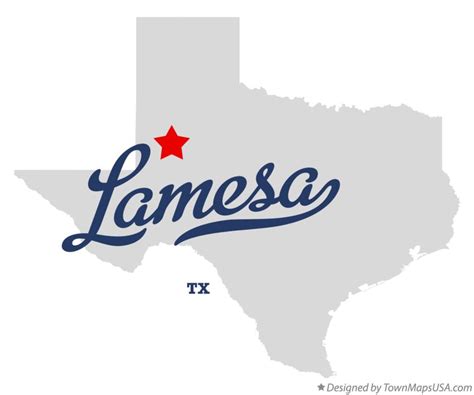 Map of Lamesa, TX, Texas