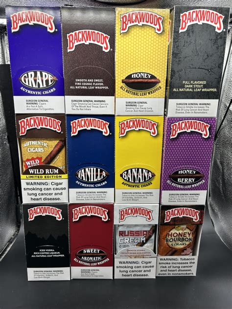 BACKWOODS CIGARS (BLUNT WRAPS) 12 FLAVOURS / 5 CIGARS (BLUNTS WRAPS ...