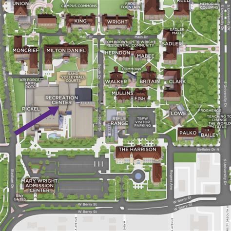 Campus Recreation & Wellness Promotion | Maps and Parking