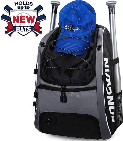 Songwin Mochila Beisbol – Mochila para Equipo de béisbol, Mochila de béisbol/Softball de Gran ...