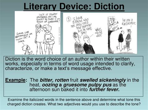 PPT - Literary Device: Diction PowerPoint Presentation, free download - ID:386651