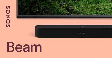 Beam: The Smart Soundbar for Your TV (Black) | Sonos