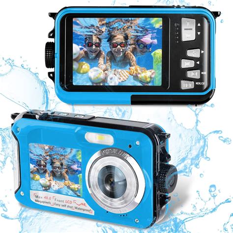 Amazon.com : Waterproof Camera, Full HD 2.7K 48MP Digital Camera, Dual ...