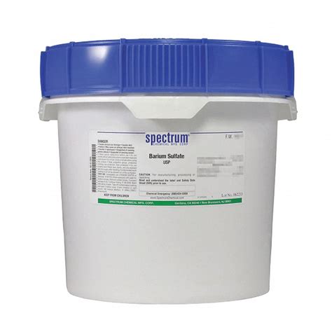 7727-43-7, 233.39, Barium Sulfate, USP - 6PHP4|BA125-12KG - Grainger