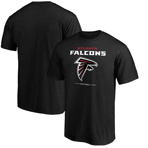 Men's Fanatics Branded Black Atlanta Falcons Team Lockup Logo T-Shirt