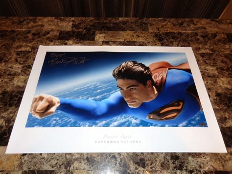 Superman Returns Rare Brandon Routh Signed Flying Movie Poster DC ...