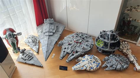 Got the UCS Millennium Falcon and UCS Star Destroyer 50% off and they dwarf absolutely ...