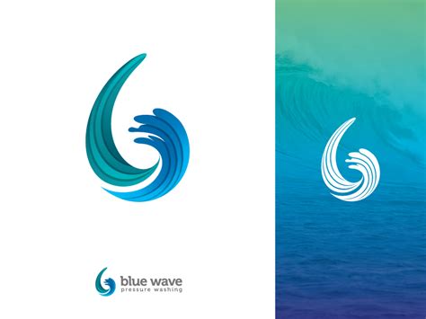 Blue Wave Logo Design by Kusumo Diharjo on Dribbble