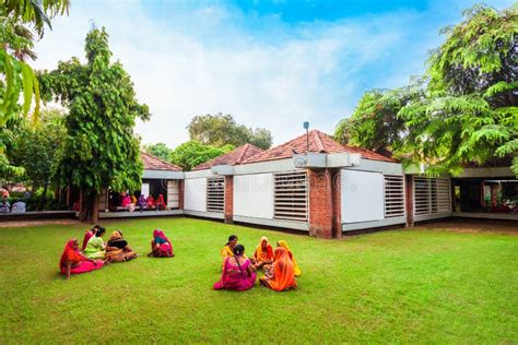 Gandhi Sabarmati Ashram in Ahmedabad Redaktionelles Stockbild - Bild von gujarat, indien: 199108169