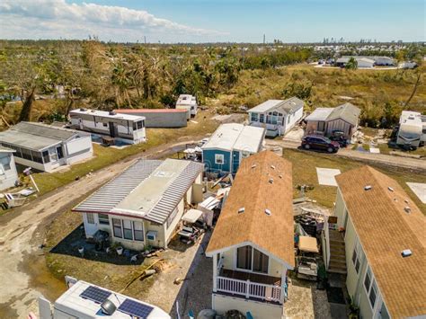 Aerial Drone Photo of Mobile Home Trailer Parks in Fort Myers FL Which ...