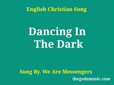 Dancing In The Dark Song Lyrics