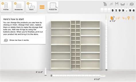 Construye tu propia estantería con Billy planner de Ikea