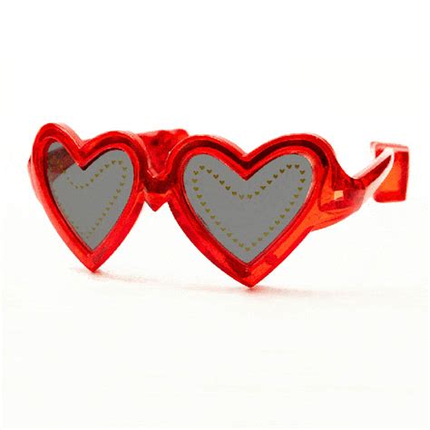 Elton John Red Heart Light Up Glasses