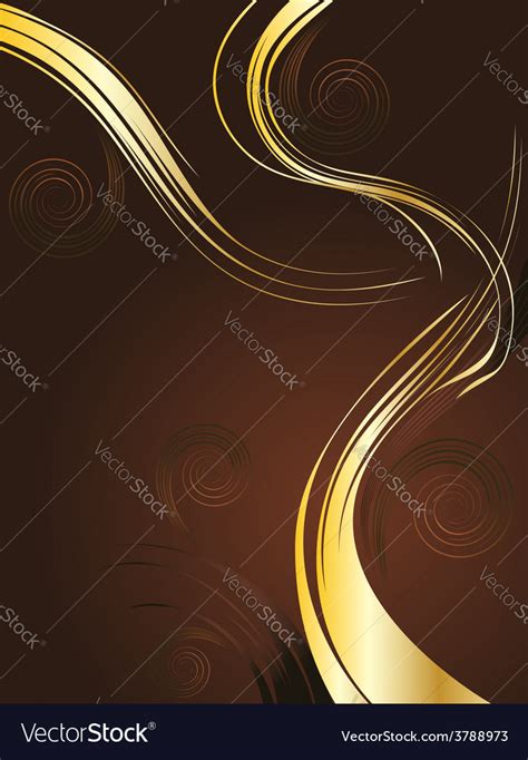 Brown Gold Abstract Background