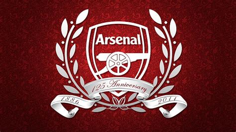 HD wallpaper: Arsenal The Gunners logo, background, the inscription ...