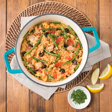 Chicken Paella with French Green Beans | Ready Set Eat