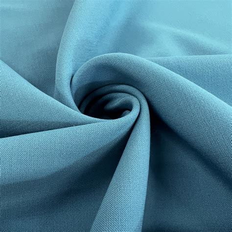 Wool Polyester Elastane Mix Blue Suiting Fabric | Breakfast At