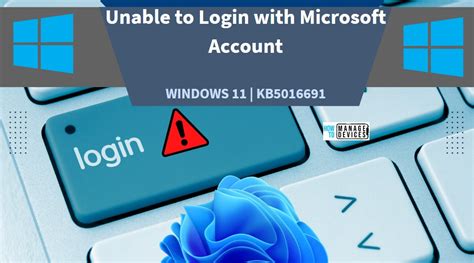 Unable To Login With Microsoft Account To Windows 11 Issue HTMD Blog