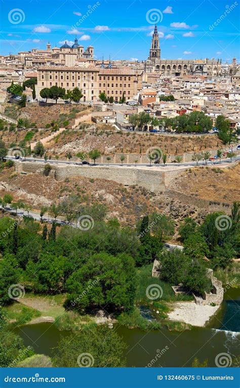 Toledo Skyline in Castile La Mancha Spain Stock Image - Image of ...