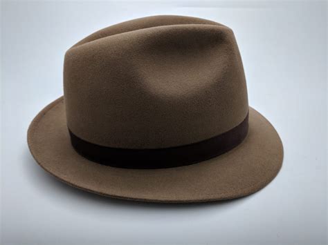 Stetson Imperial Light Brown Fur Felt Fedora - Bernard Hats