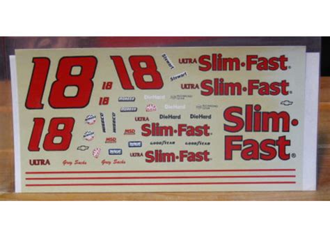 #18 Slim Fast Greg Sacks 1990 JNJ - JNJ - JNJ Decals