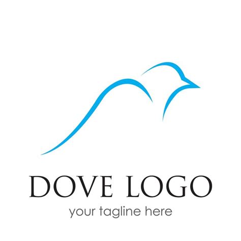 Premium Vector | Bird dove logo template