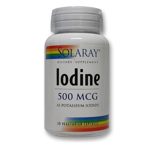 Solaray Iodine as Potassium Iodide - 30 VCapsules - eVitamins.com