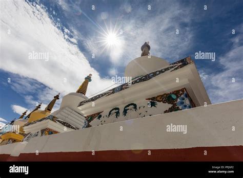 View of a Stupa in the Ladakh region of India Stock Photo - Alamy