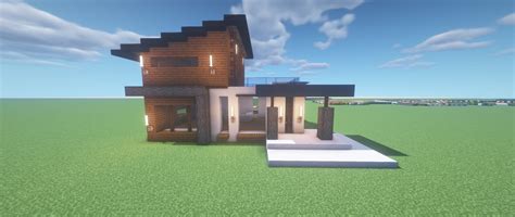 Modern lake house Minecraft Map