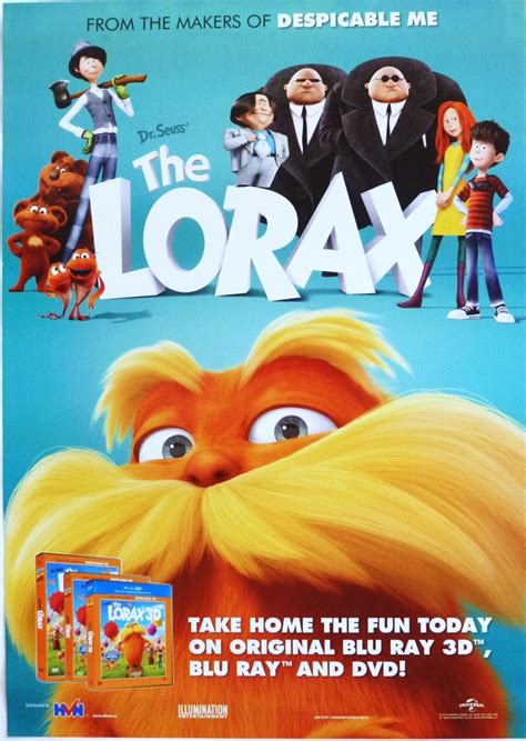 THE LORAX ASIAN MOVIE POSTER - 2012 Dr. Seuss Animated Film | eBay