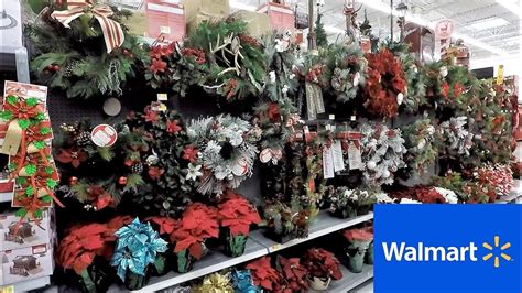 WALMART CHRISTMAS WREATHS GARLAND DECORATIONS HOME DECOR SHOPPING - YouTube