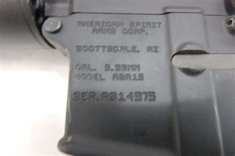 AMERICAN SPIRIT ARMS ASA15-Condition GOOD - Sierra Tactical Auctions, Inc.