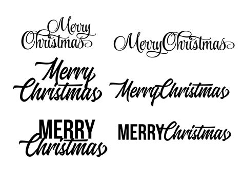 Free Merry Christmas SVG cut files