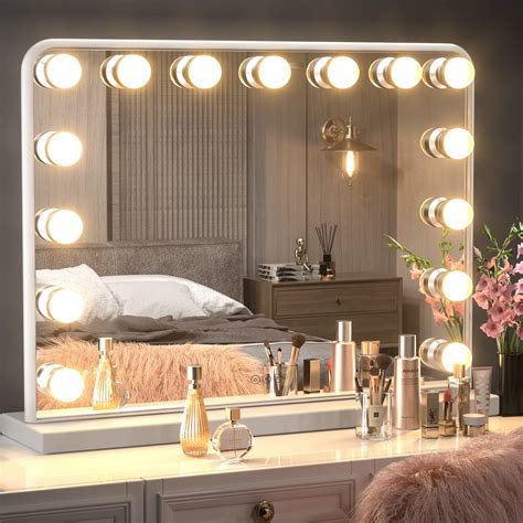 Buy Keonjinn Large Vanity Mirror with Lights and Bluetooth Speaker Hollywood Makeup Vanity ...