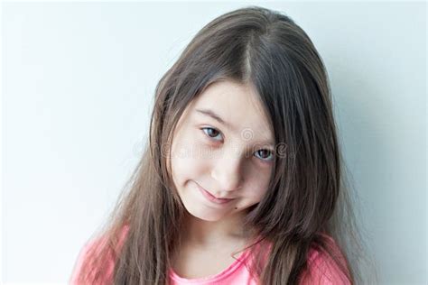 Little Girl Making a Funny Face. Stock Image - Image of emotional, surprise: 69641695