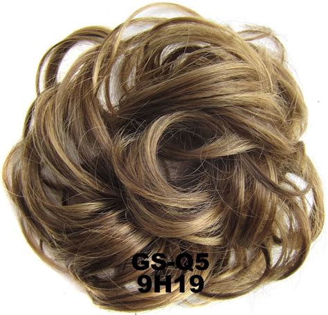 Real 100% Human Hair Extension Wrap Messy Hair Bun Curly Heat Ponytail Hairpiece - Walmart.com