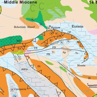 General paleogeography of the central Pannotia supercontinent during... | Download Scientific ...