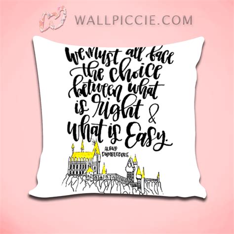 Albus Dumbledore Harry Potter Quote Decorative Pillow Cover | Wallpiccie Home Decor