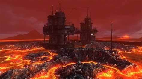 Lava Planet Flytrough - Star Wars Mustafar 3D Animation - YouTube