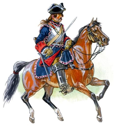 French; Heavy Cavalry, Regiment Cuirassier du Roi, c.1710 Military Art ...