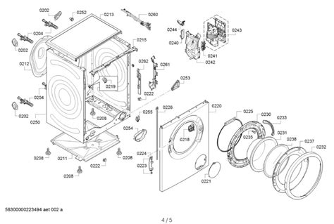 How to Repair | Bosch Washing Machine WAN28281GB diagram spare parts 4