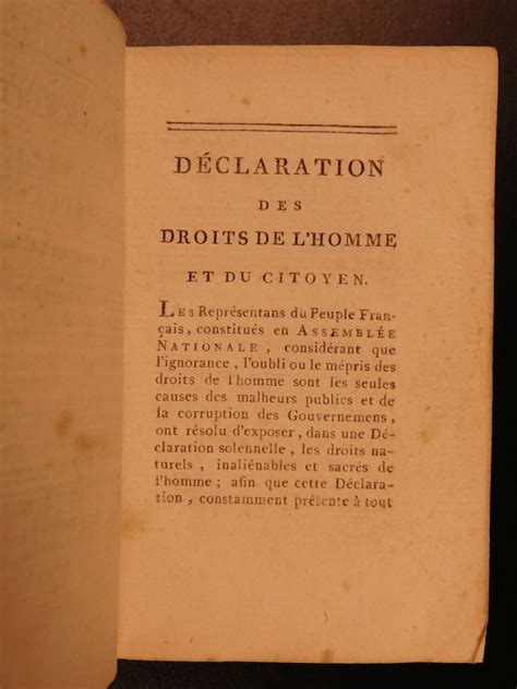 1791 Pocket French Constitution1ed National Assembly France French Revolution | Schilb Antiquarian