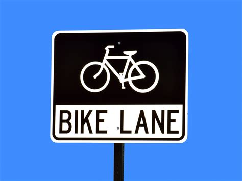 Bike Lane Sign Free Stock Photo - Public Domain Pictures