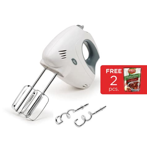 Oster 6-Speed Hand Mixer with Chrome Plated Beaters and Dough Hooks, 250 watts + Del Monte ...