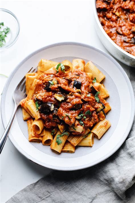 Roasted Eggplant Pasta (6 Ingredients) – A Simple Palate