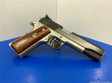 *SOLD* 1987 Colt Gold Cup Elite .45 ACP Blue/Stainless 5" *EXTREMELY ...