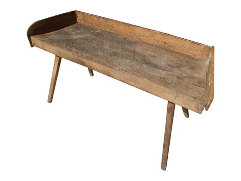 Primitive Wood Butcher Block Table | Chairish